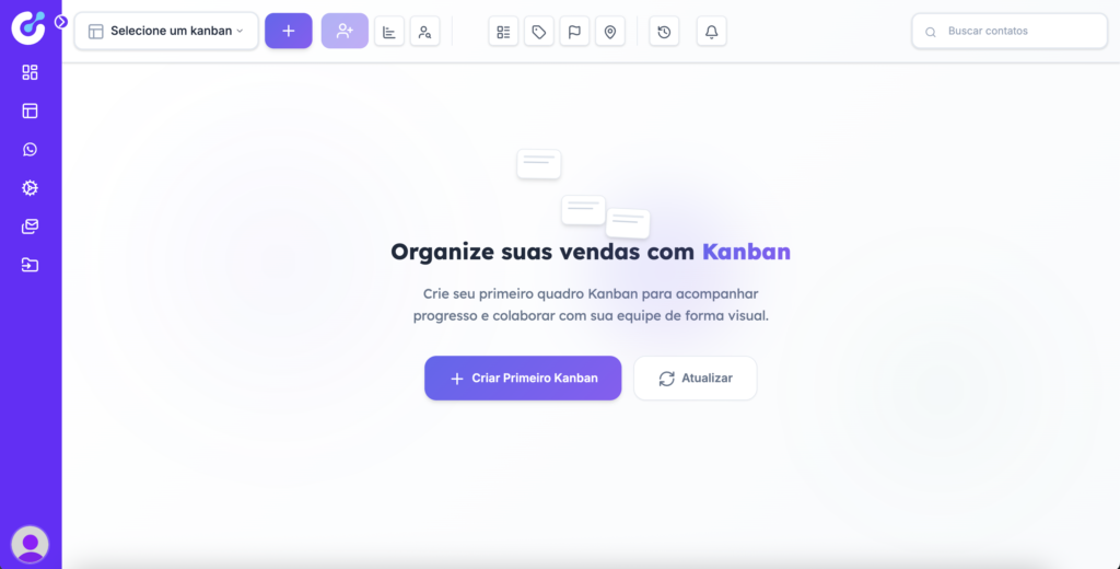 tela de gestao de pacientes do climbfy