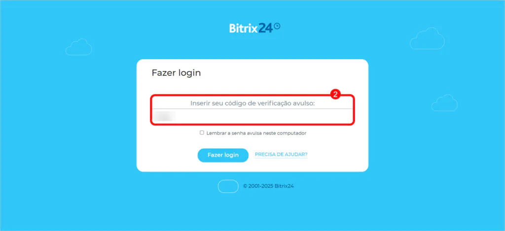 Autenticação em dois fatores no Bitrix24